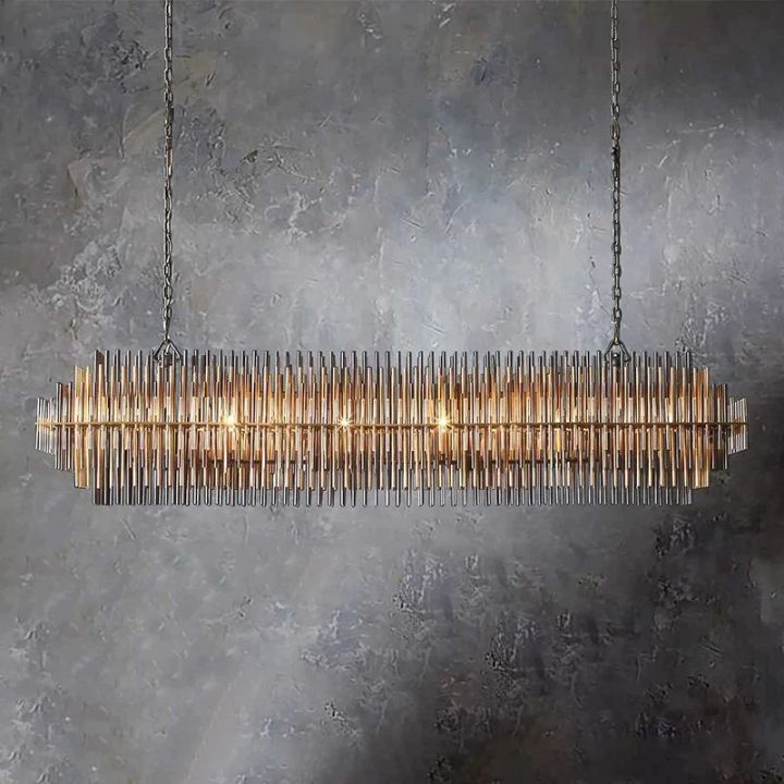 Serein Rectangular Chandelier 54" - view 2