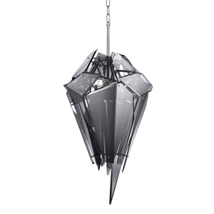 Shard Modern Glass Chandelier - Nickel/Gold - view 2