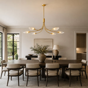 Shesara Clear Glass Linear Chandelier - view 5