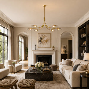 Shesara Smoke Glass Linear Chandelier - view 5