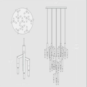 Sillage 10 Light Cirular Chandelier - view 5