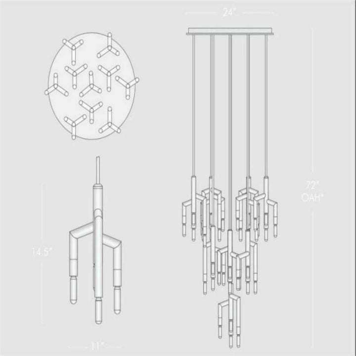 Sillage 10 Light Cirular Chandelier - view 5
