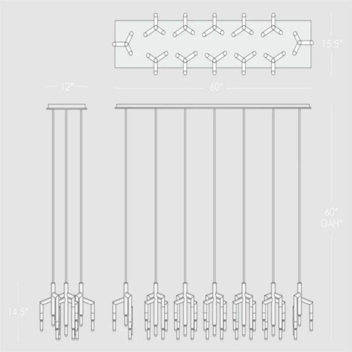 Sillage Linear Chandelier - view 5