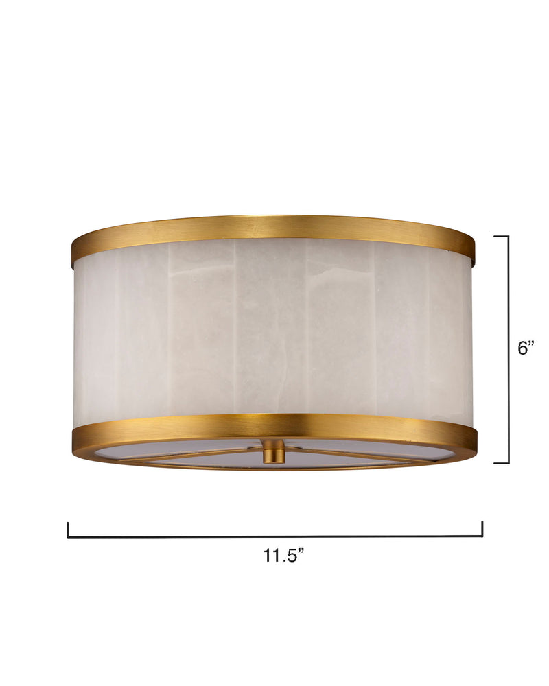 Small Upsala Alabaster Flush Mount Ceiling Light - view 2
