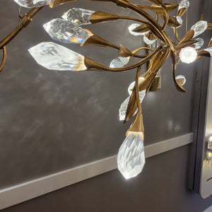 Modern Linear/Round Floral Branches Crystal Chandelier - view 18