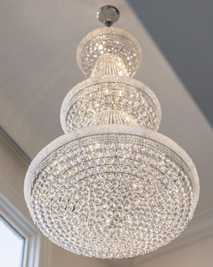 Luxury French Empire Chandelier for Villa Hall Ceiling Three-layers Crystal Light for Hotel Lobby - view 32