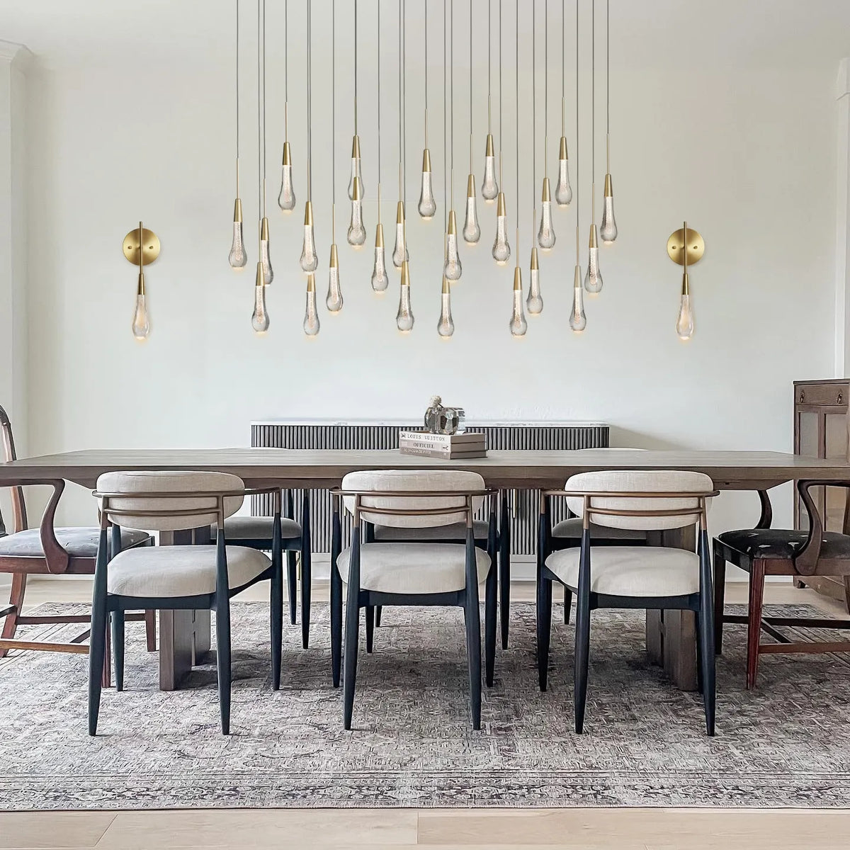 Solitaire Linear Chandelier 37'' 50'' 70'' 87" 120"W - view 10