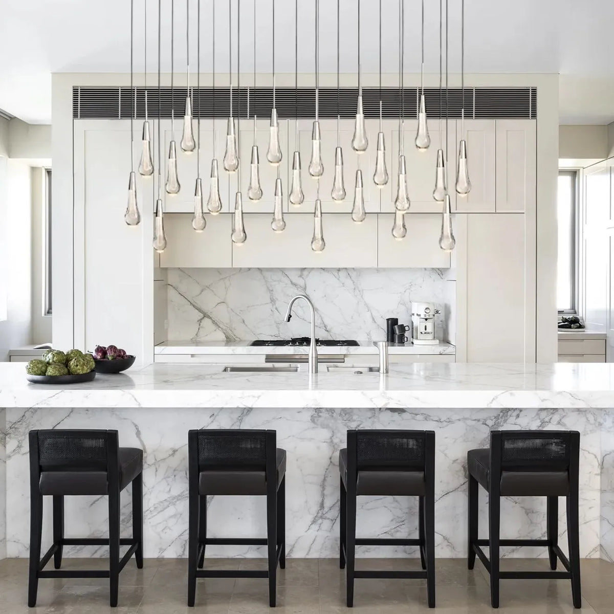Solitaire Linear Chandelier 37'' 50'' 70'' 87" 120"W - view 12