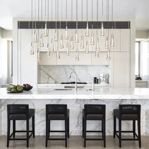 Solitaire Linear Chandelier 37'' 50'' 70'' 87" 120"W - view 12