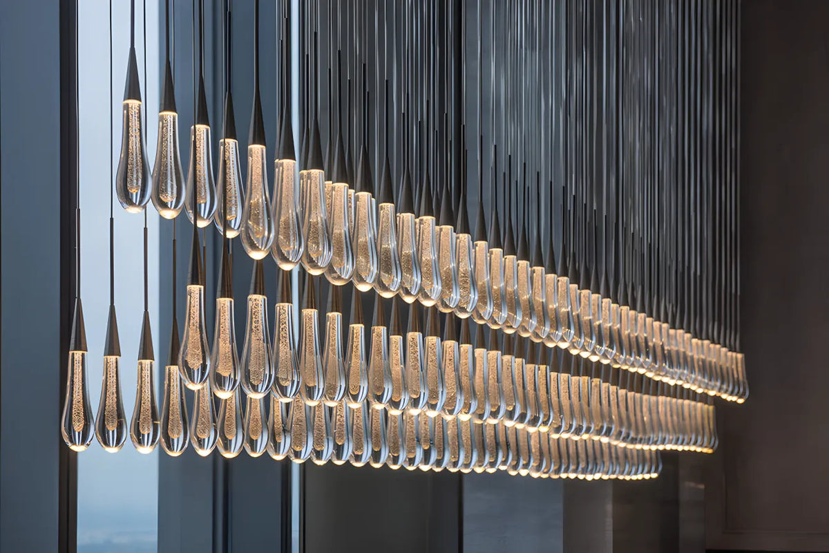 Solitaire Linear Chandelier 37'' 50'' 70'' 87" 120"W - view 20