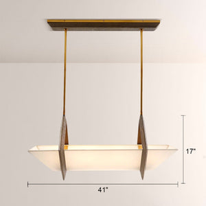 Spencer Fabric Linear Chandelier - view 8