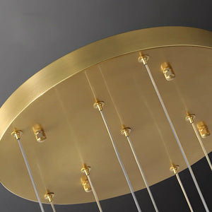 Spiral Pineapple Multi Glass Ball Staircase Chandelier - view 12