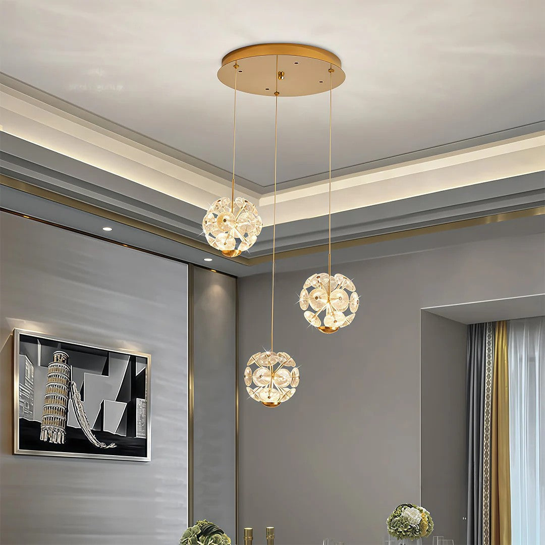 Staircase Crystal Chandelier Modern Luxury High Ceiling Light - view 3