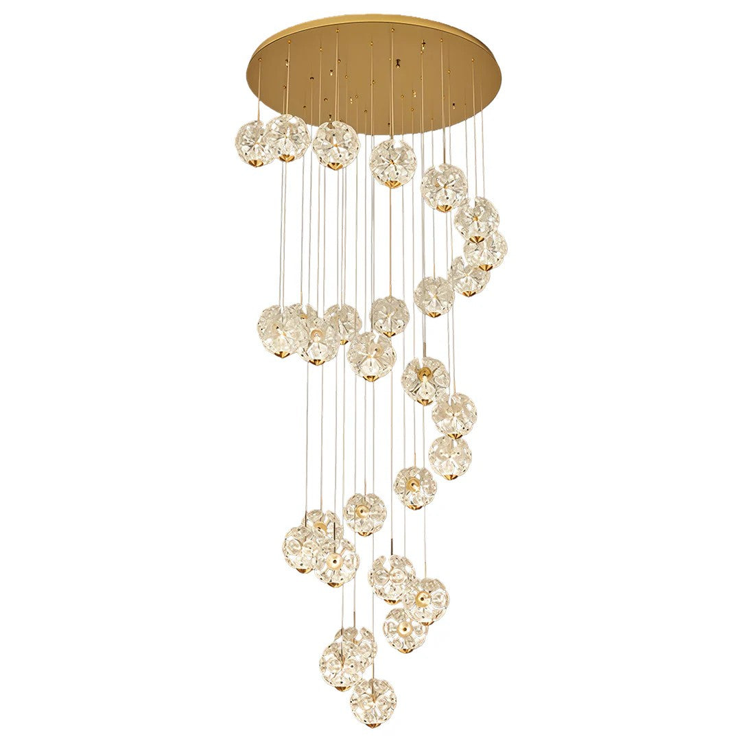 Staircase Crystal Chandelier Modern Luxury High Ceiling Light - view 8