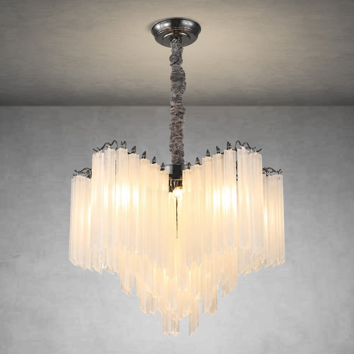 Glass Rod Chandelier - view 2