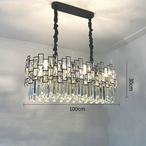 Palo clear Linear Chandelier for Kitchen Island - view 3