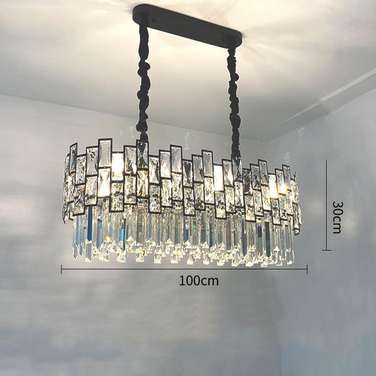 Palo clear Linear Chandelier for Kitchen Island - view 3