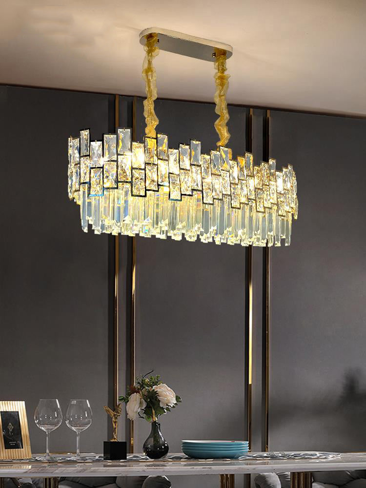 Palo clear Linear Chandelier for Kitchen Island - view 8
