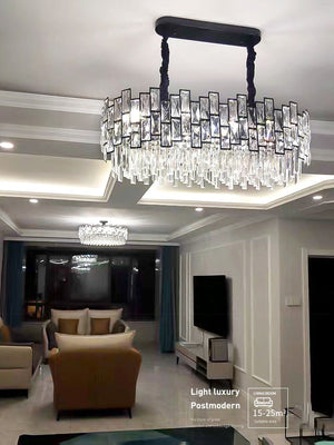 Palo clear Linear Chandelier for Kitchen Island - view 7