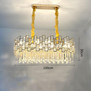 Palo clear Linear Chandelier for Kitchen Island - view 2