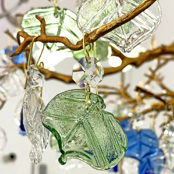 Stylish Colored Glaze Flower Crystal Chandelier - view 4