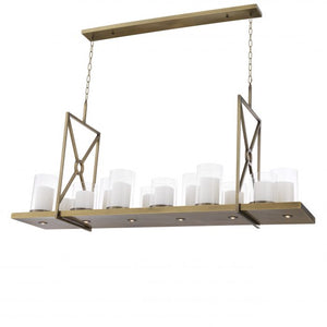 Summit Modern Chandelier - Steel/Brass - view 6