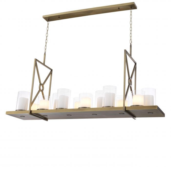 Summit Modern Chandelier - Steel/Brass - view 5