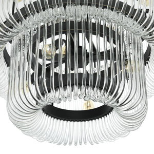Sutton House Modern Glass Chandelier - Bronze - view 5