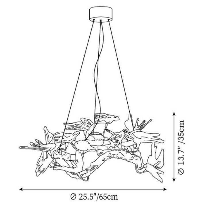 Seraph Branch Chandelier - view 8