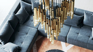 Galaxy Symphony Orchestra Meteor Shower Crystal Spiral Chandelier - view 39