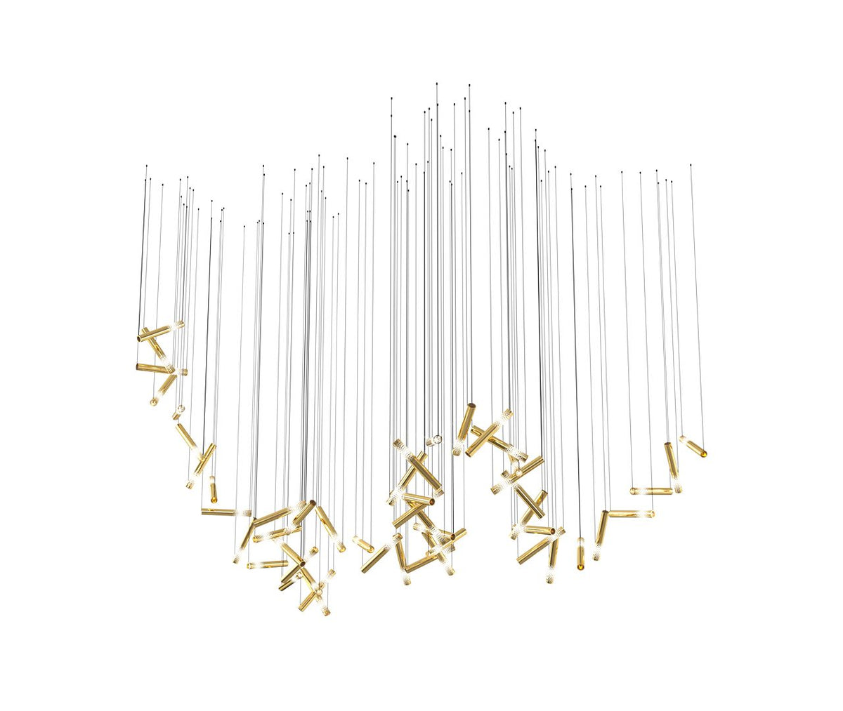 Galaxy Symphony Orchestra Meteor Shower Crystal Spiral Chandelier - view 50