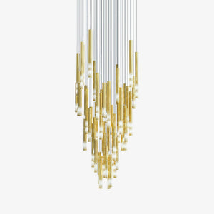 Galaxy Symphony Orchestra Meteor Shower Crystal Spiral Chandelier