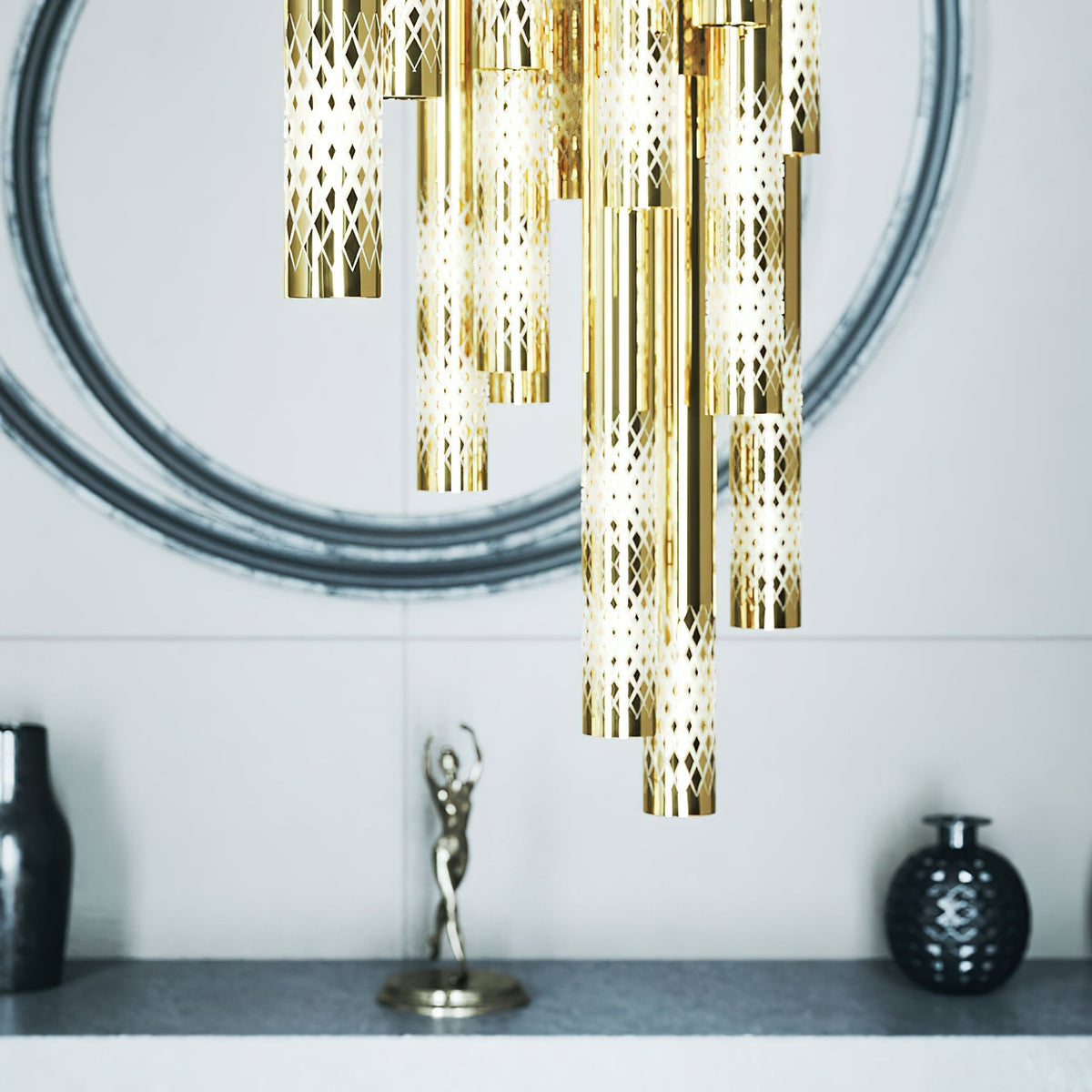 Galaxy Symphony Orchestra Meteor Shower Crystal Spiral Chandelier - view 10