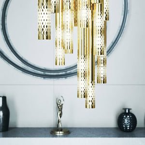 Galaxy Symphony Orchestra Meteor Shower Crystal Spiral Chandelier - view 10