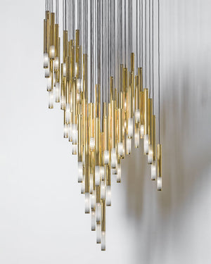 Galaxy Symphony Orchestra Meteor Shower Crystal Spiral Chandelier - view 23