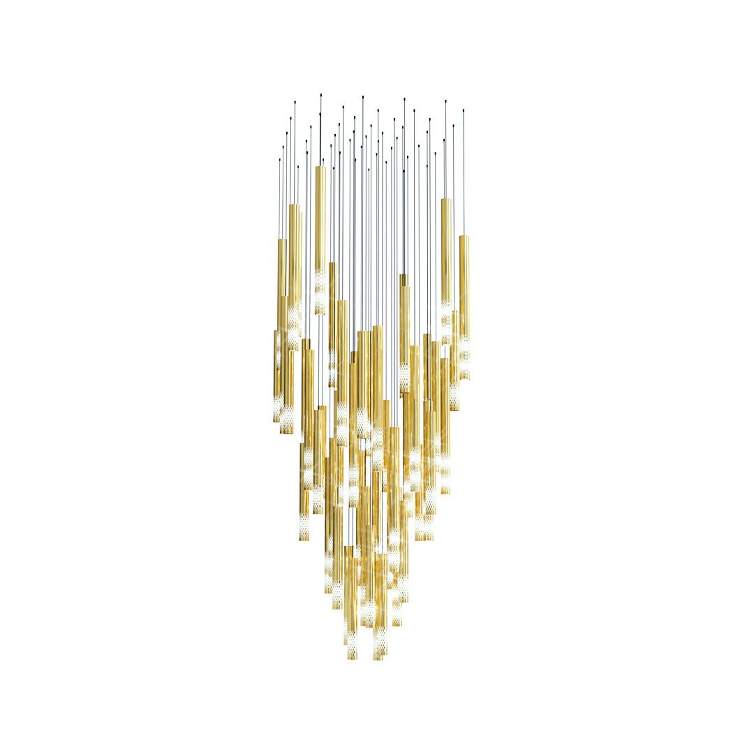 Galaxy Symphony Orchestra Meteor Shower Crystal Spiral Chandelier - view 24