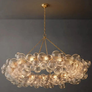 Tammy Ring Glass Ball Chandelier 63" - view 4