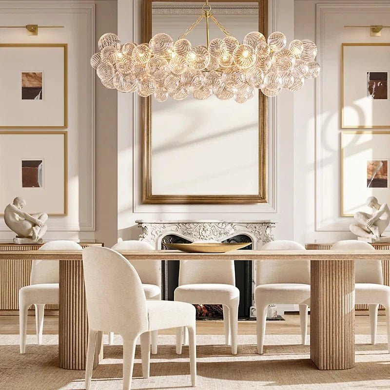 Tammy Ring Glass Ball Chandelier 63" - view 5