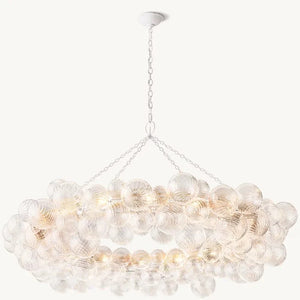 Tammy Ring Glass Ball Chandelier 63" - view 3