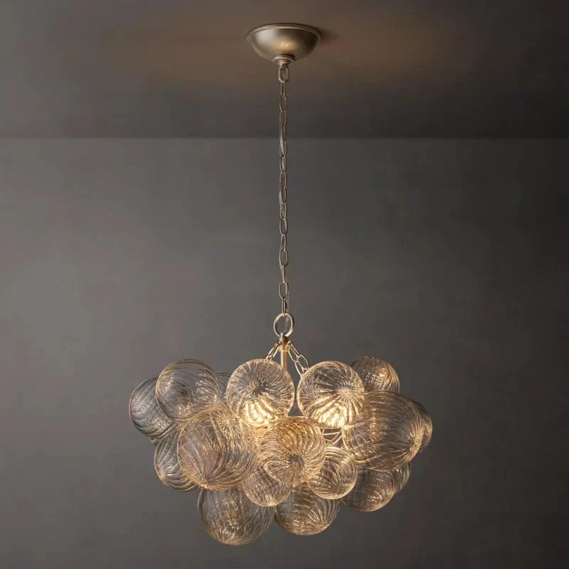 Tammy Round Glass Ball Chandelier 24" - view 4