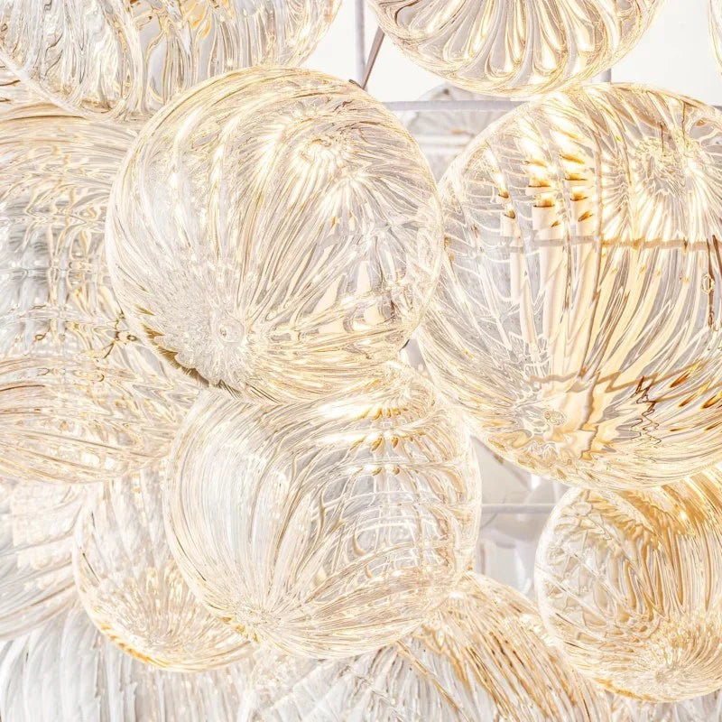 Tammy Round Glass Ball Chandelier 24" - view 5