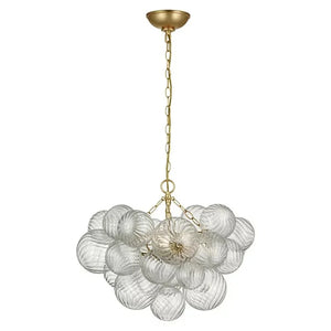 Tammy Round Glass Ball Chandelier 24" - view 2