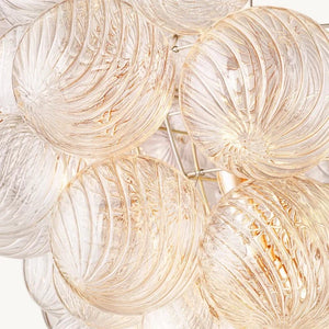 Tammy Round Glass Ball Chandelier 24" - view 6