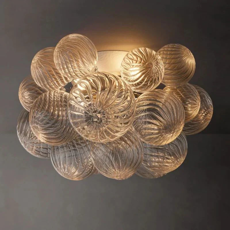 Tammy Round Glass Ball Flushmount 20", flush mount - view 5