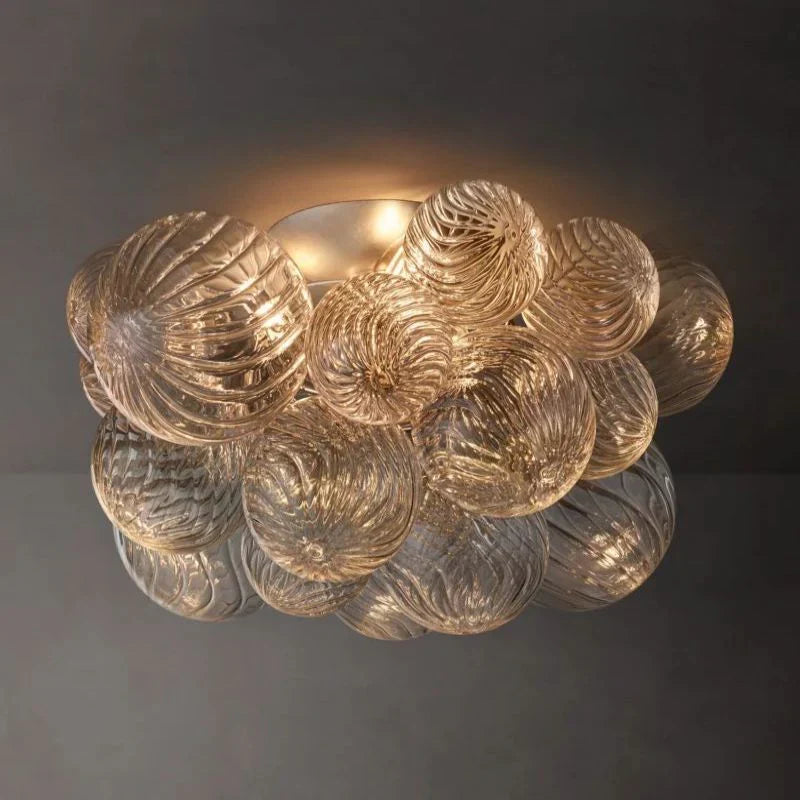 Tammy Round Glass Ball Flushmount 20", flush mount - view 6