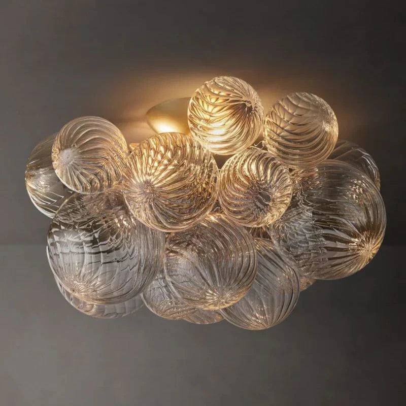 Tammy Round Glass Ball Flushmount 20", flush mount - view 7