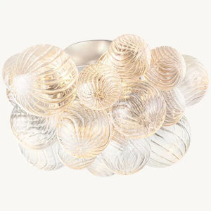 Tammy Round Glass Ball Flushmount 20", flush mount - view 2