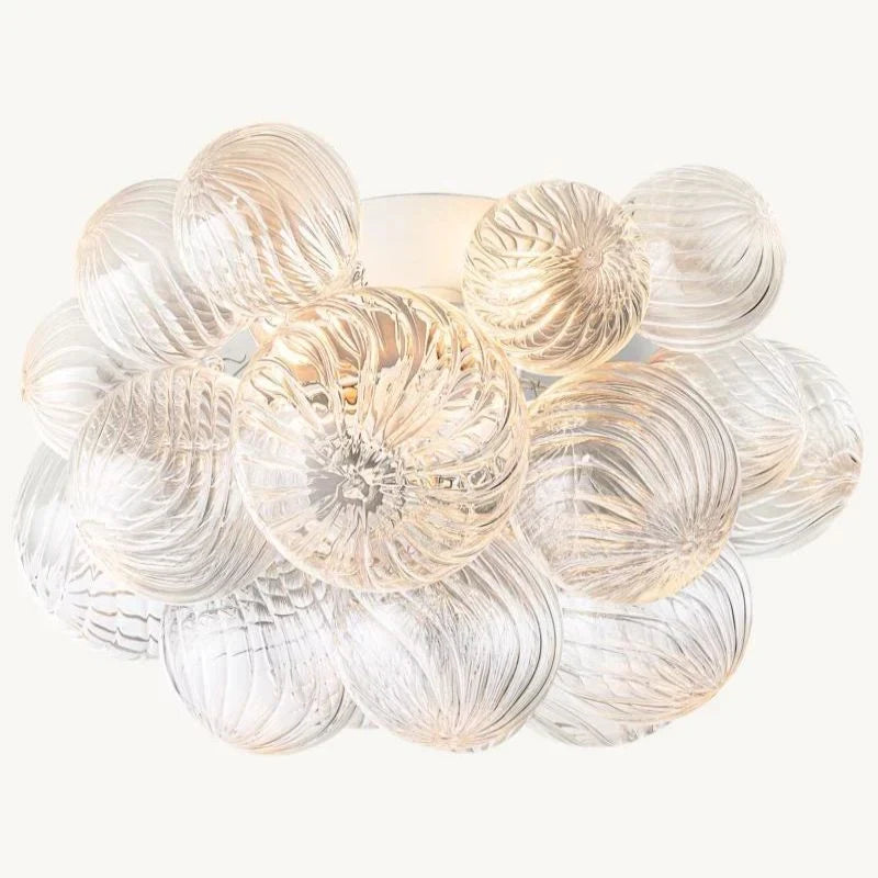 Tammy Round Glass Ball Flushmount 20", flush mount - view 3