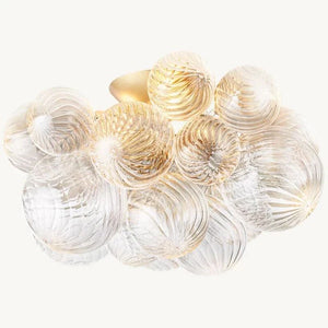 Tammy Round Glass Ball Flushmount 20", flush mount - view 8