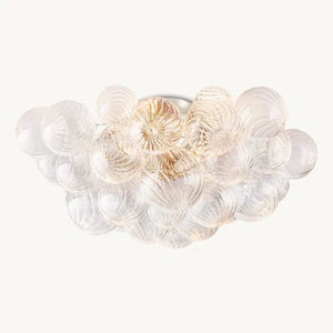 Tammy Round Glass Ball Flushmount 25", flush mount - view 3